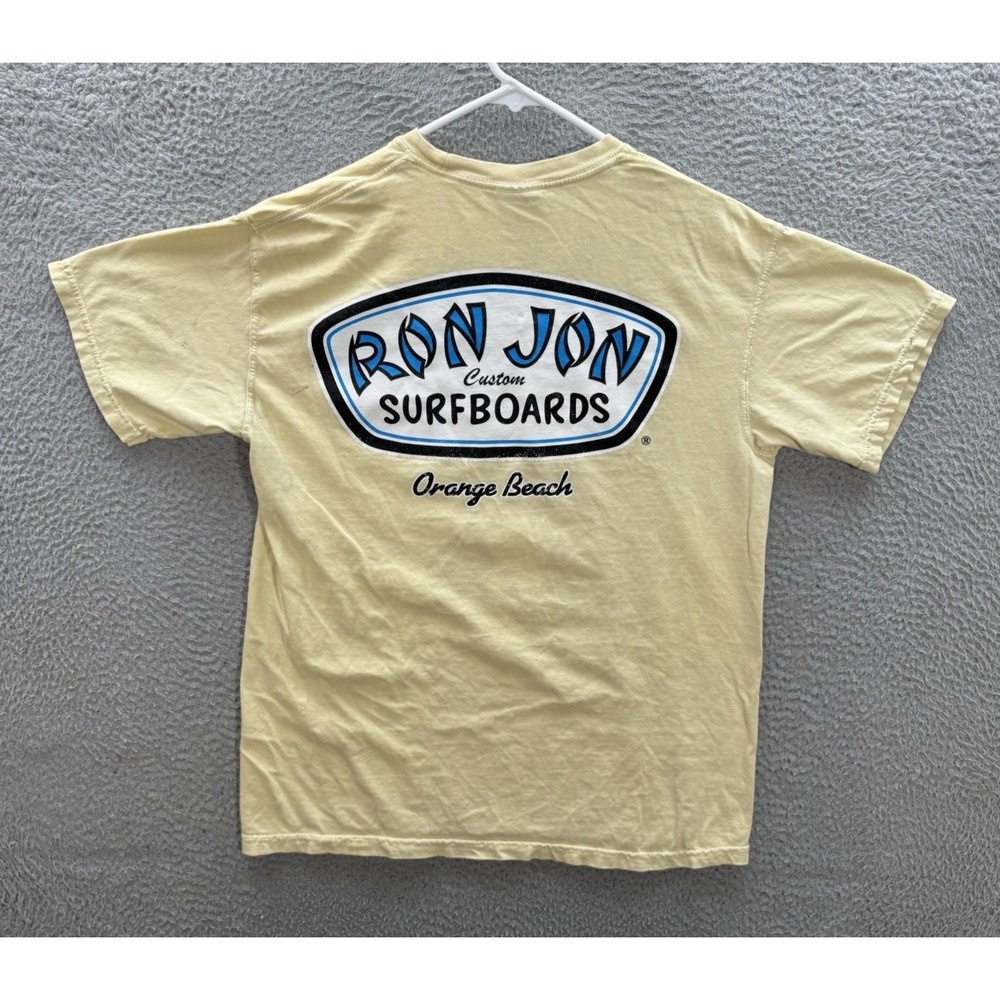 Ron Jon Surf Shop Shirt Adult Medium Yellow Surfer Beach Grunge Thrasher Y2K